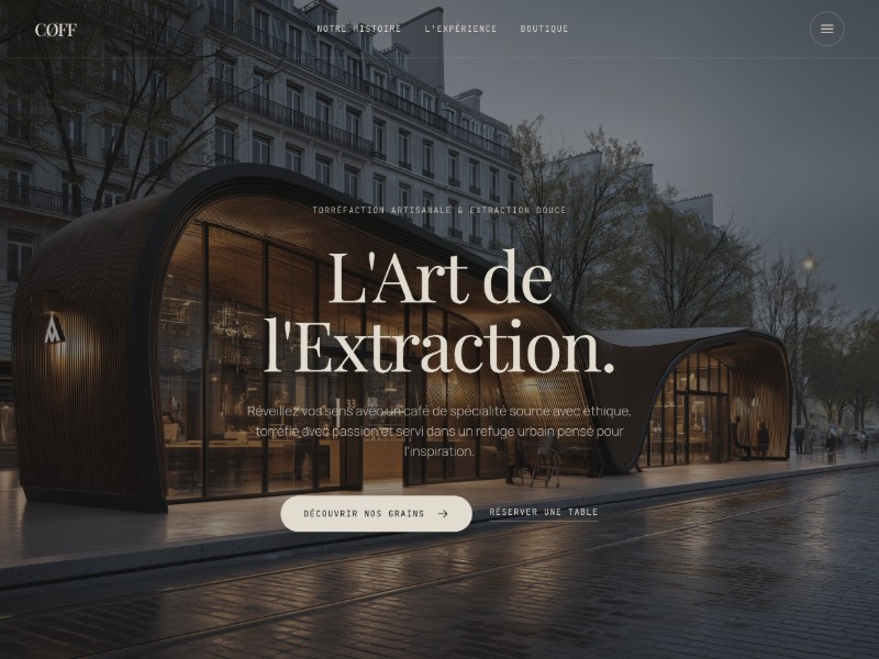 Artisanal Coffee  Roastery Landing Page Template
