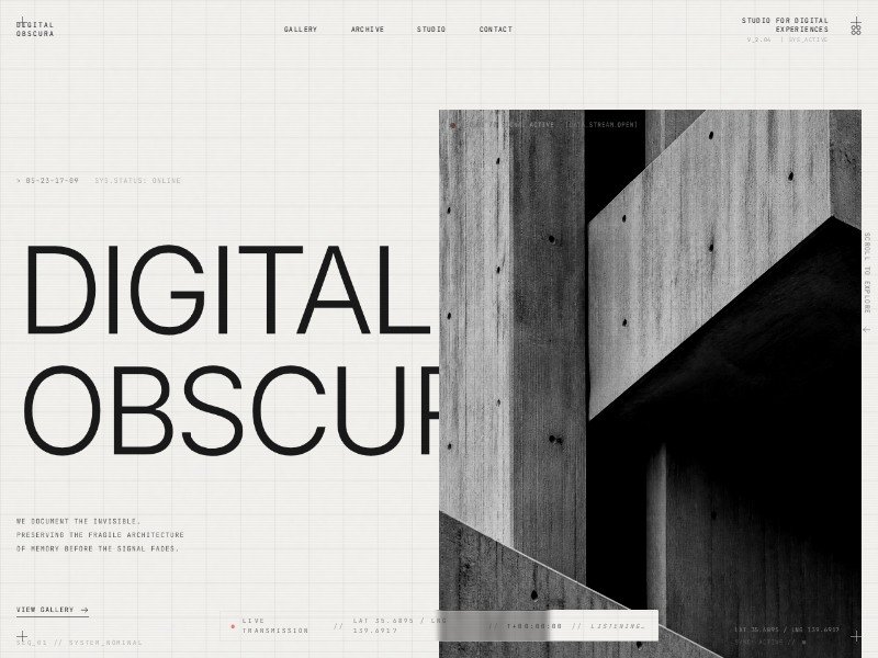 Digital Obscura Visual Archive Template