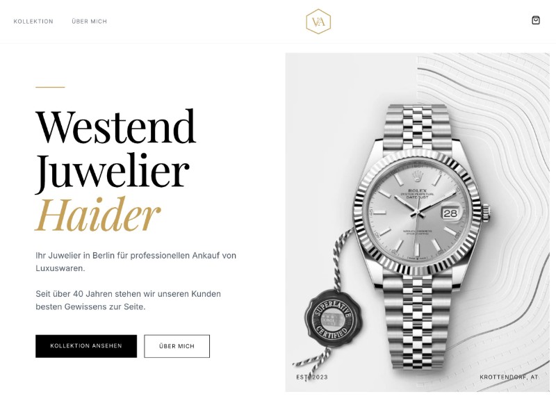 Luxury Jewelry E-commerce Template